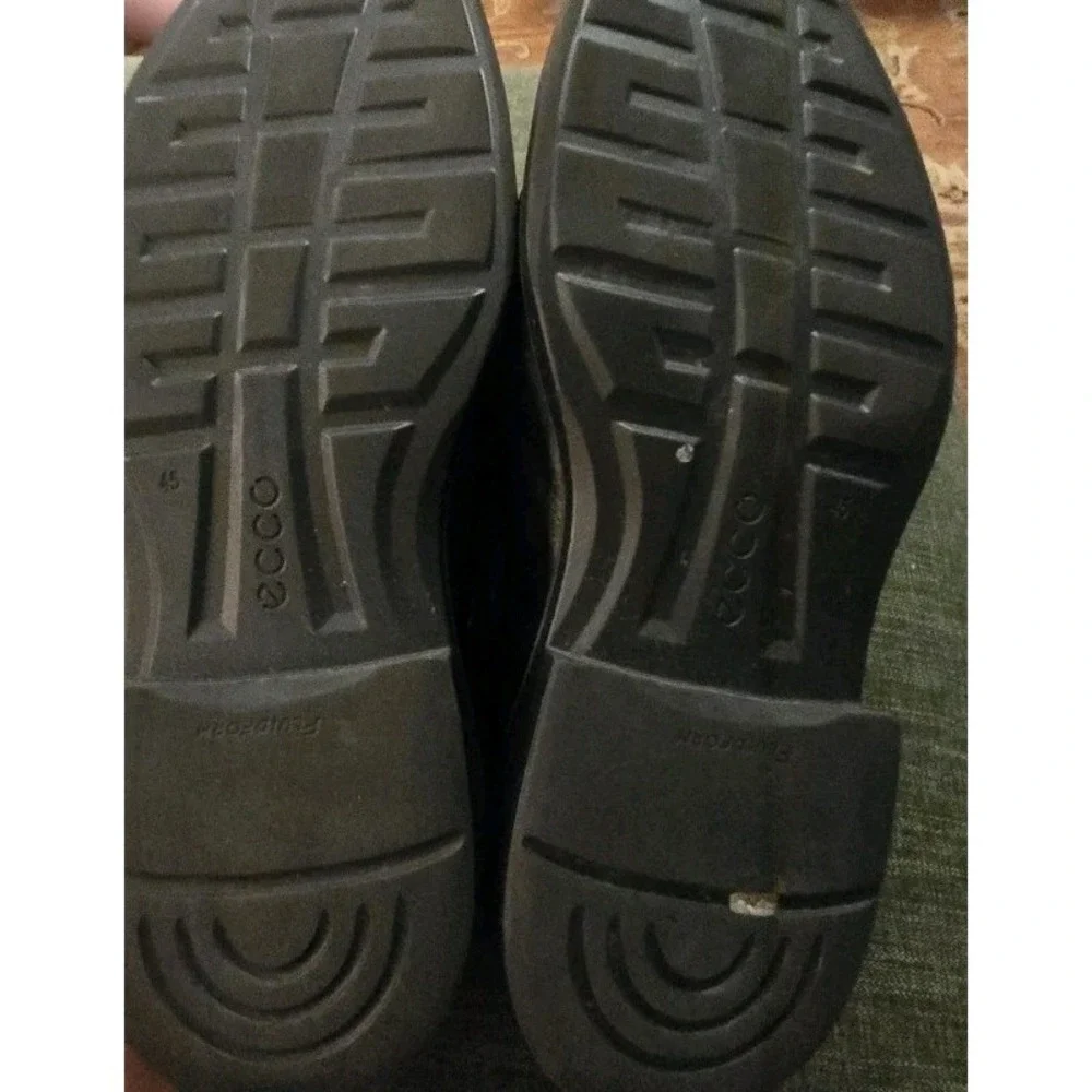 Ecco Helsinki 2 Black Leather Mens Size 11.5 EU 45 Oxford Dress Shoes Business